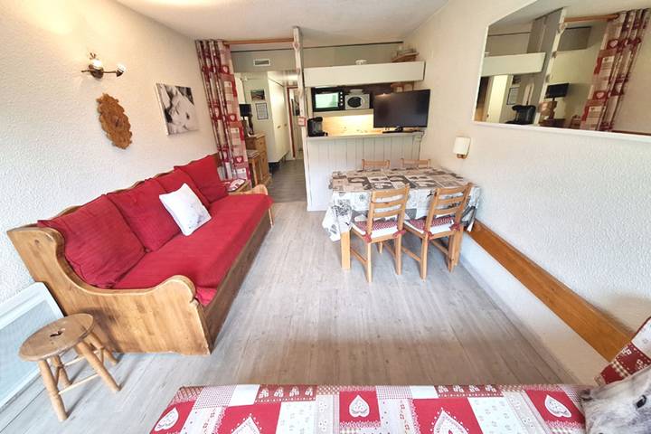 Gîte pour 4 personnes, avec balcon, adapté aux familles dans Arc 1800 - 3