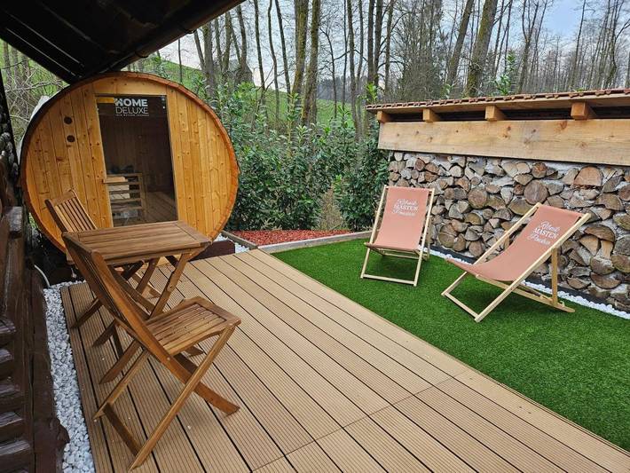Chalet für 2 Personen, mit Terrasse und Garten sowie Sauna und Seeblick in Slowenien - 2