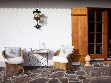 Hütte für 5 Personen, mit Garten und Terrasse sowie Ausblick, mit Haustier am Tegernsee