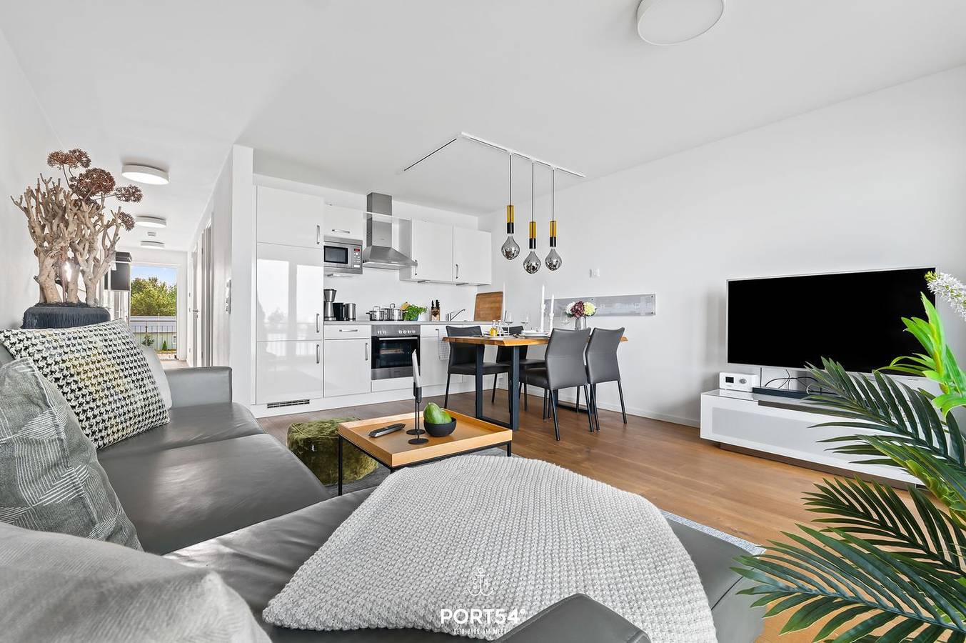 Ganze Wohnung, Harbour Side - direkt am Wasser, 1.Stock, Dusche, Balkon, Grill, Pkw-Stellplatz in Olpenitz, Kappeln