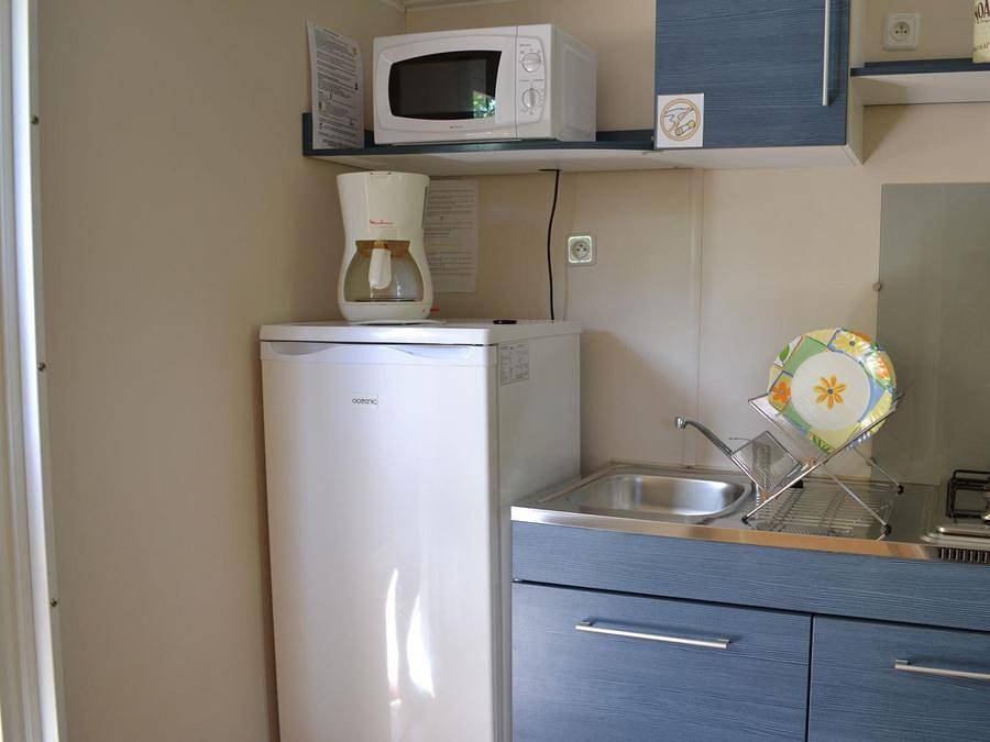 Flower Camping Le Saint Michelet - Mobilheim 5 personen - 2 Zimmer Domino Standard 24m² ohne Klimaanlage in Goudargues, Nimes und Umgebung