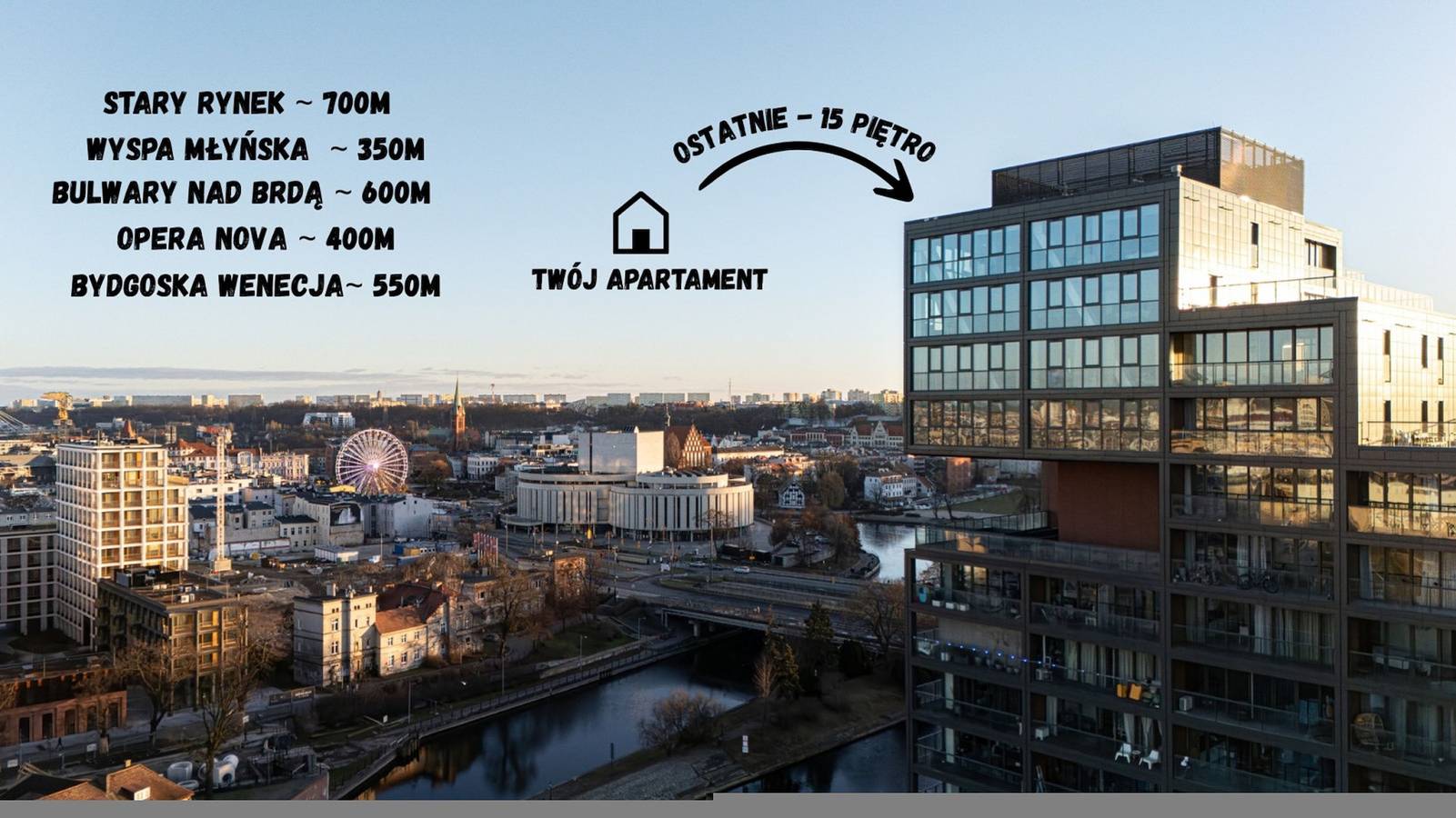 Ganze Wohnung, Rio 3 | Widzisz Całą Bydgoszcz – Studio w Centrum in Bromberg, Kujawien-Pommern