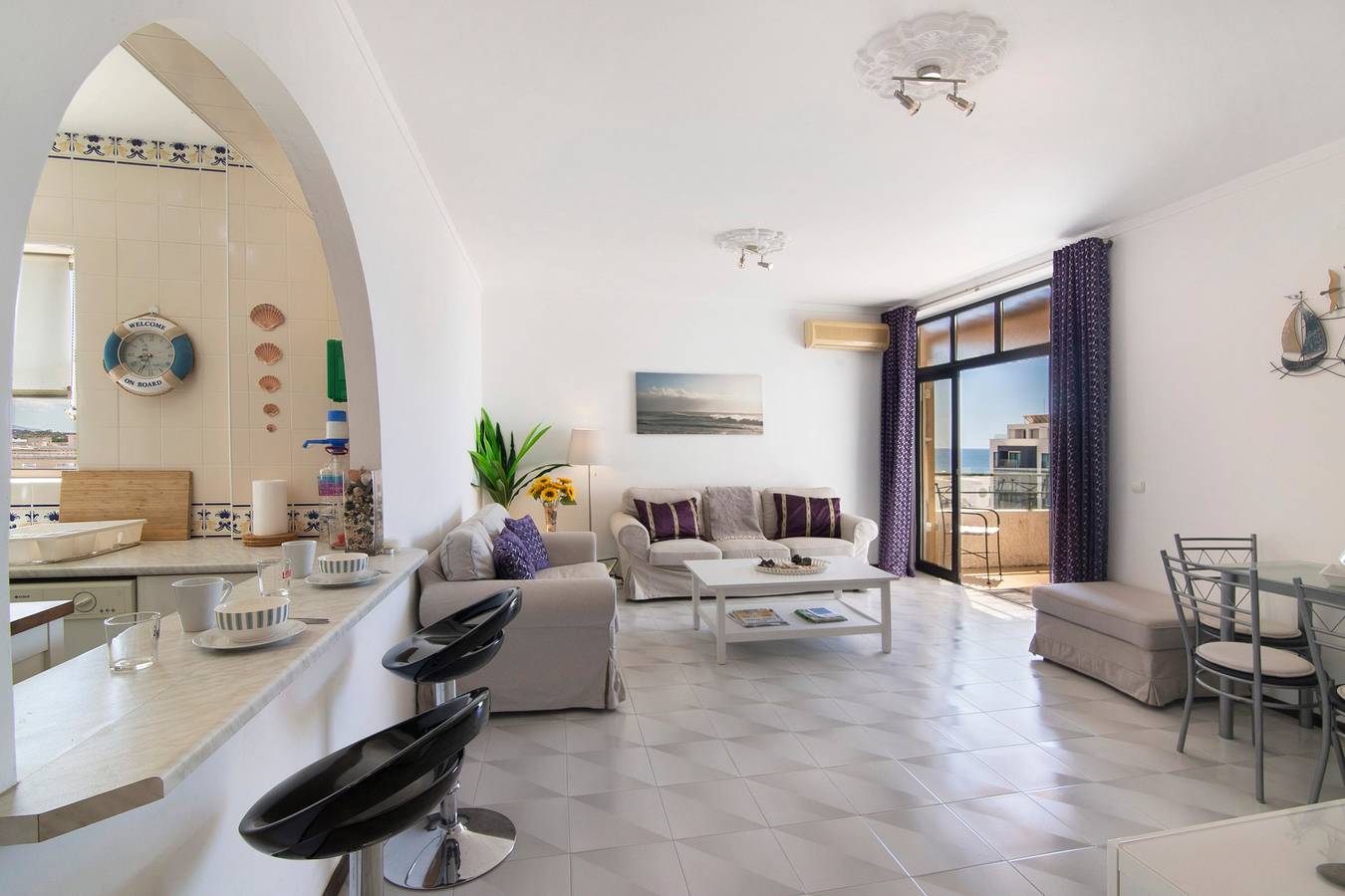 Ganze Wohnung, Ferienwohnung 'Algarve Paraíso - Solimmo' mit Meerblick, Wlan und Klimaanlage in Cavacos, Quarteira