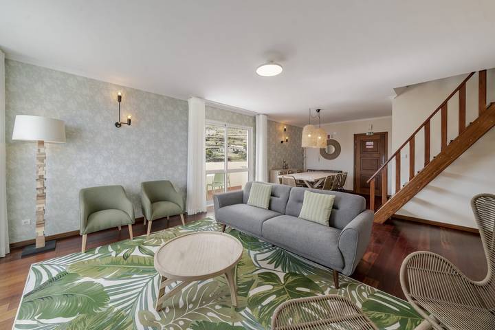 Ganze Wohnung, Duplex mit Meerblick, Reis Magos V in Caniço de Baixo, Caniço
