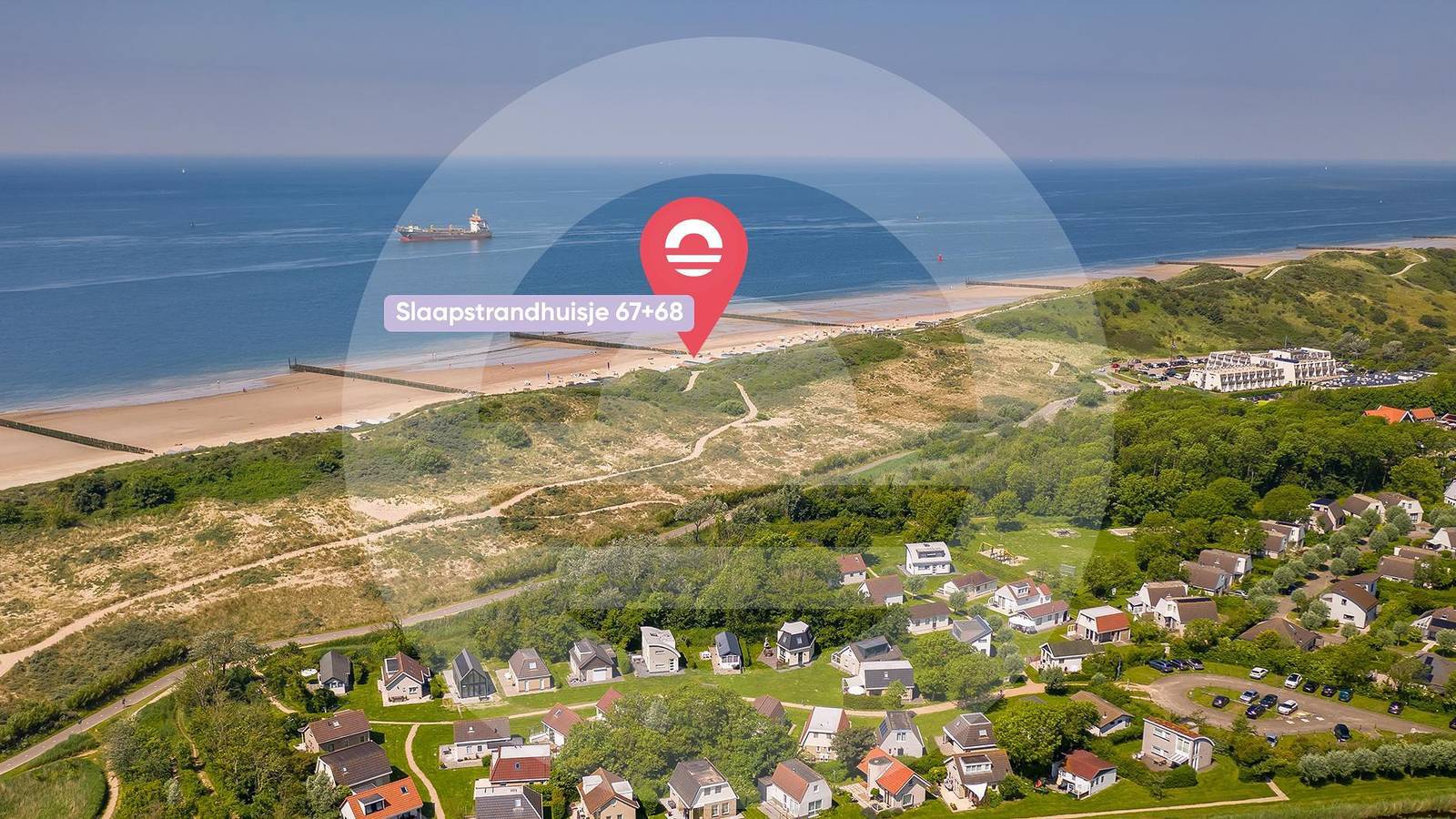 Slaapstrandhuisje - Strand dishoek 68 | Dishoek  (2 volwassenen en 3 kids) in Koudekerke (Walcheren), Walcheren