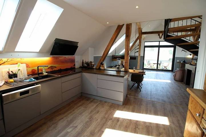 Ferienhaus für 6 Personen, mit Balkon und Garten sowie Sauna