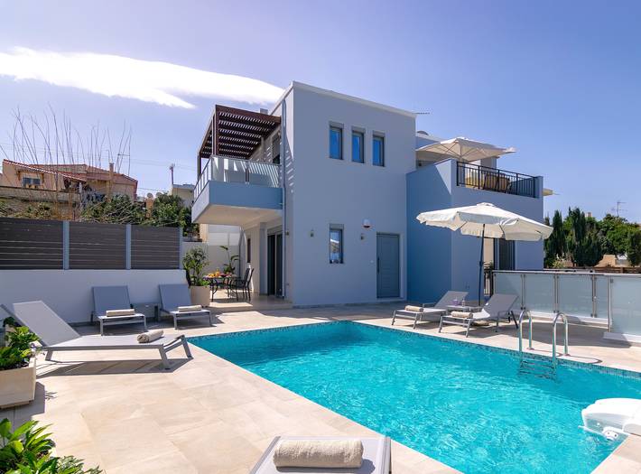Ferienhaus für 7 Personen, mit Balkon und Terrasse sowie Garten in Adele