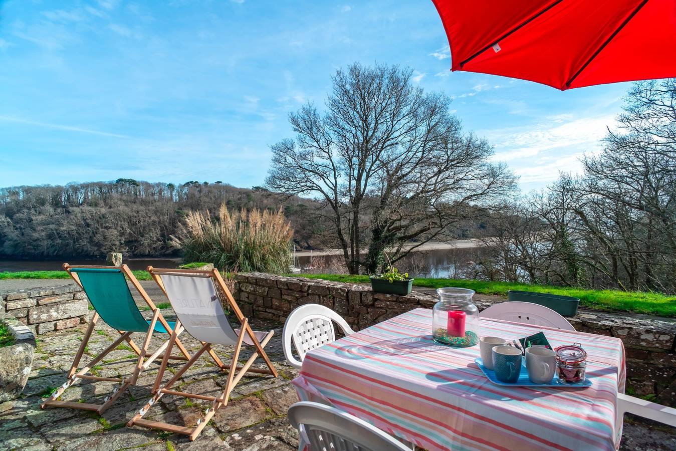 Porsmoric - Vue sur la Laïta in Clohars-Carnoët, Region de Quimper