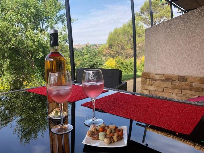 Location de vacances pour 4 personnes, avec piscine ainsi que jardin et vue, animaux acceptés à Saint-Martin-d'Ardèche - 4