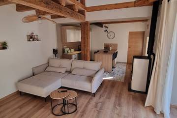 Maison de vacances pour 2 personnes, avec jacuzzi ainsi que sauna et terrasse dans le Haut-Rhin