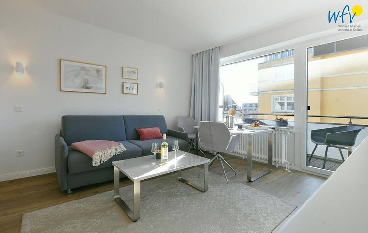 Ferienwohnung für 2 Personen, mit Balkon auf Wangerooge