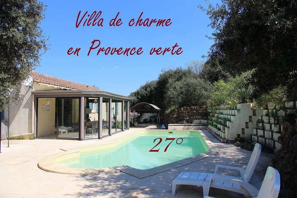 Beheizter Pool - Grüne Provence- Hanglage- Badefluss Argens- Kicker- Kanus in Le Thoronet, Draguignan Region
