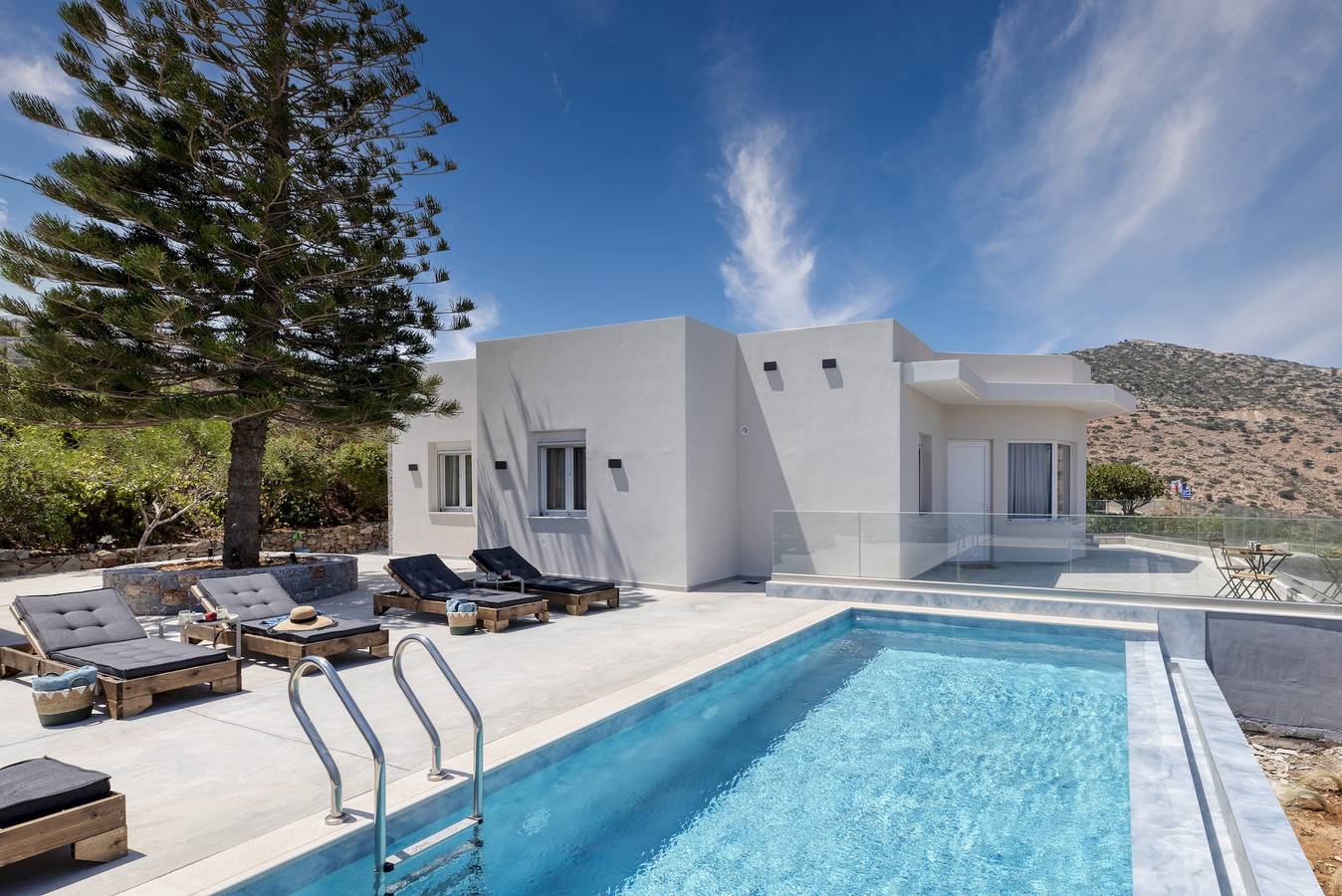 Villa für 4 Personen mit Pool in Agia Pelagia, Achlada