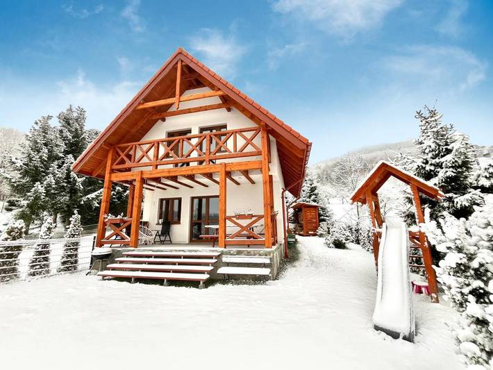 Domek letniskowy dla 8 osób, z ogród i widok na Dolny Śląsk