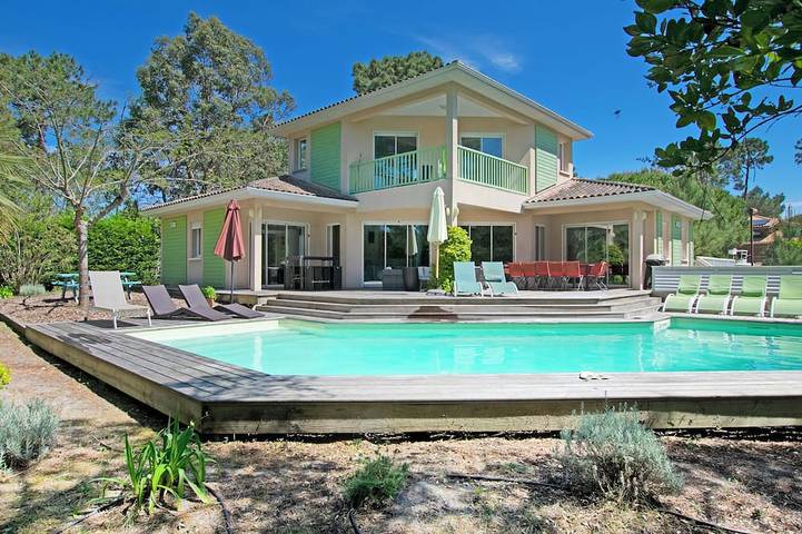 Villa pour 12 personnes, avec jardin, animaux acceptés au Cap Ferret