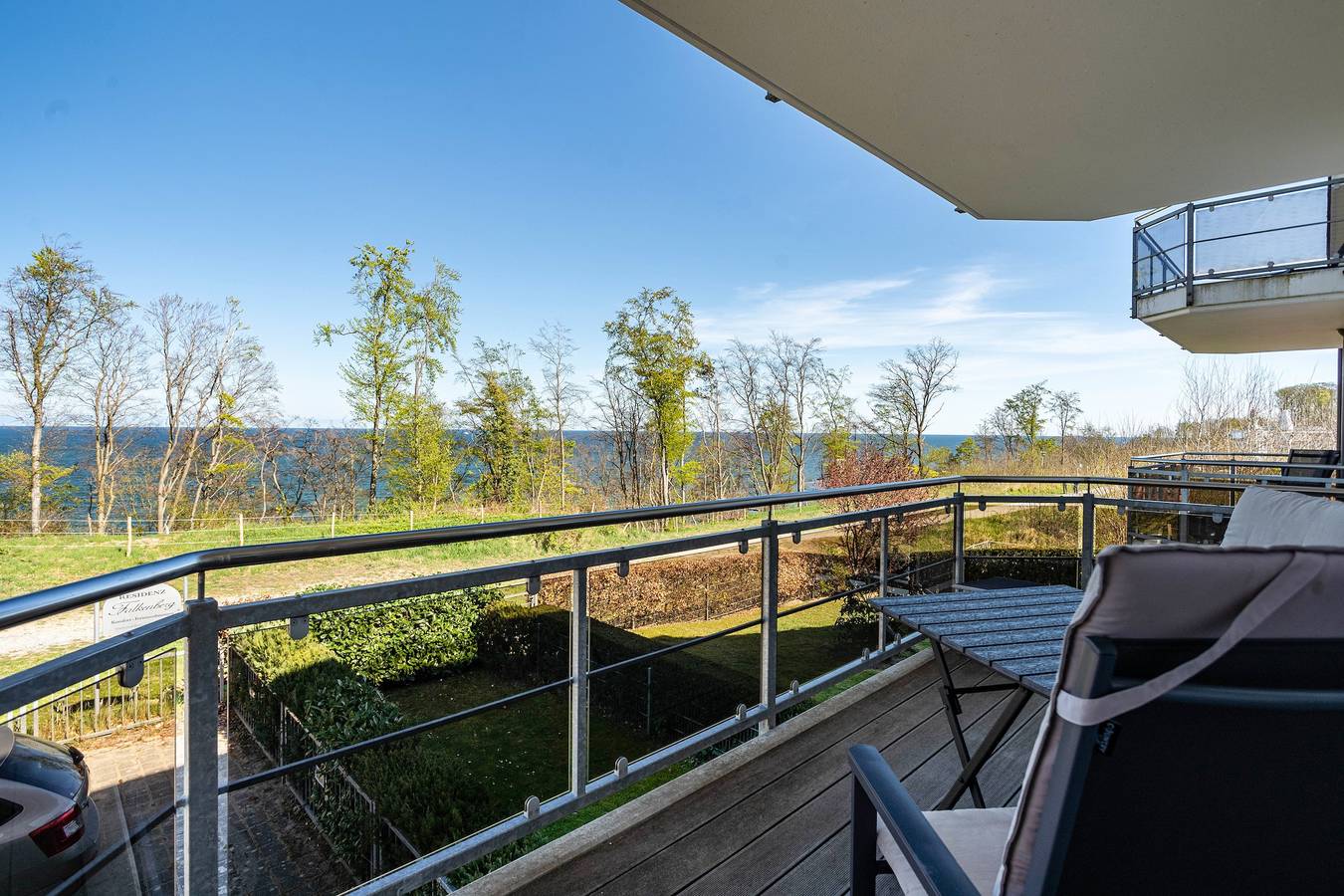 Ganze Wohnung, Ferienwohnung 'Am Hochufer - Erste Reihe' mit Meerblick, Balkon und Wi-Fi in Sellin, Rügen