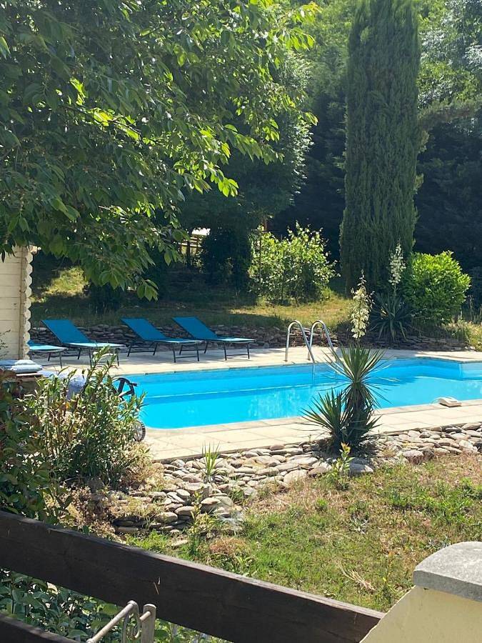 Maison de vacances pour 10 personnes, avec Terrasse et Jardin ainsi que Piscine et Vue