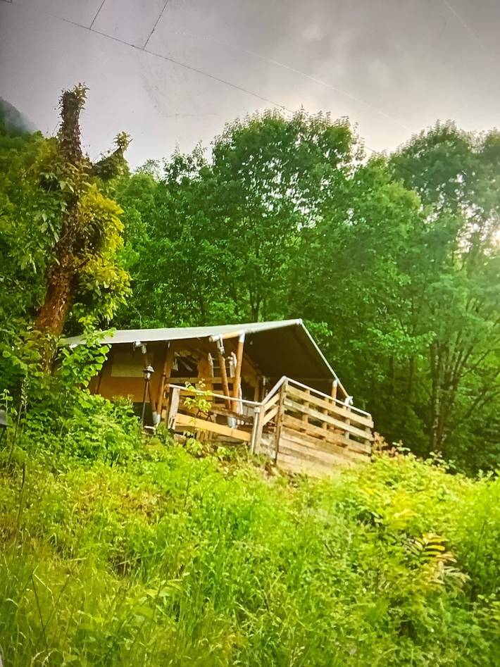 Camping für 4 Personen, mit Garten in den Alpen