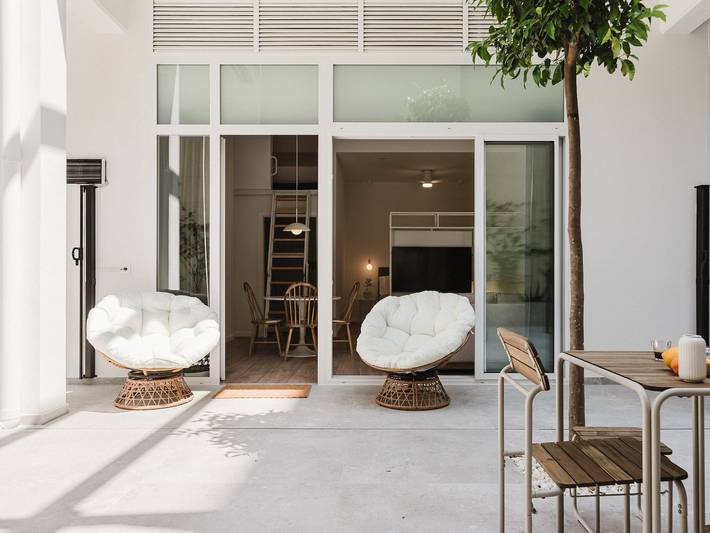 Apartamento de vacaciones para 4 personas, con jardín en Valencia