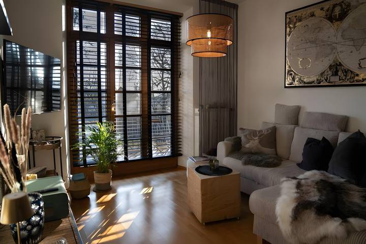 Appartement entier, Appartement 'Allgäuloft im Sennhof' avec vue sur la montagne, balcon et Wi-Fi in Weiler-Simmerberg, Souabe (Bavière)