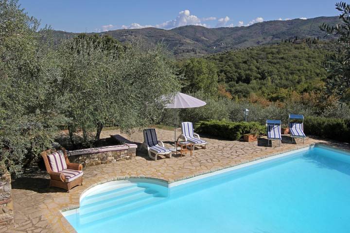 Vakantiehuis 'Chianti Loft' met Uitzicht op de Bergen, Wi-Fi en Airconditioning in Greve In Chianti, Chianti