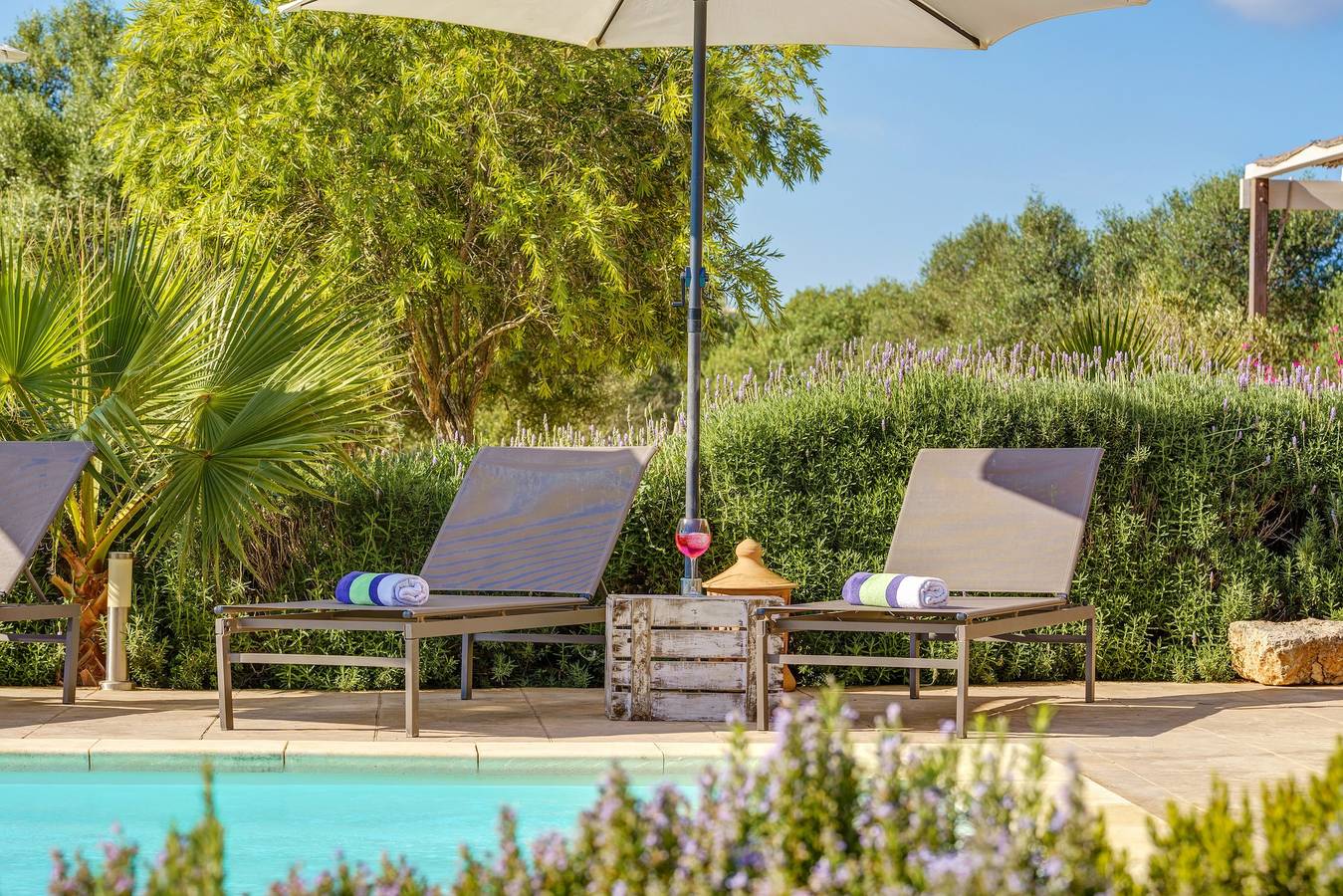 Wunderschöne Villa Can Xesquet mit Bergblick, Wlan in Ses Salines, Mallorca Süden