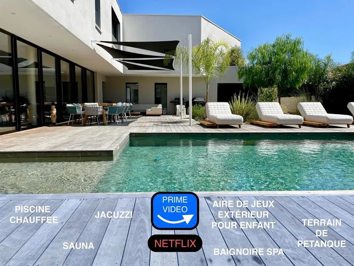 Villa for 14 people, with hot tub and garden as well as pool and sauna, with pets - 1