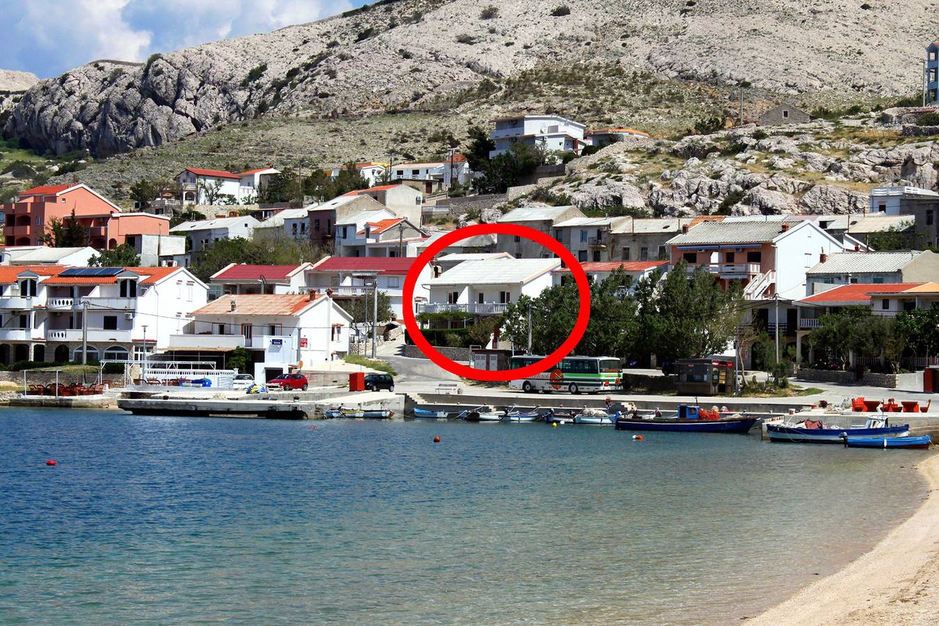 Entire apartment, One bedroom apartment with terrace and sea view Metajna, Pag A-6498-d in Metajna, Pag Island