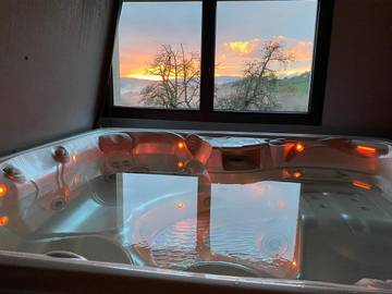 Gîte pour 2 personnes, avec terrasse ainsi que sauna et vue à Viuz-en-Sallaz