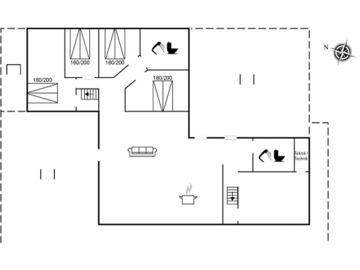Ferienhaus für 8 Personen, mit Terrasse in Skallerup Klit - 2