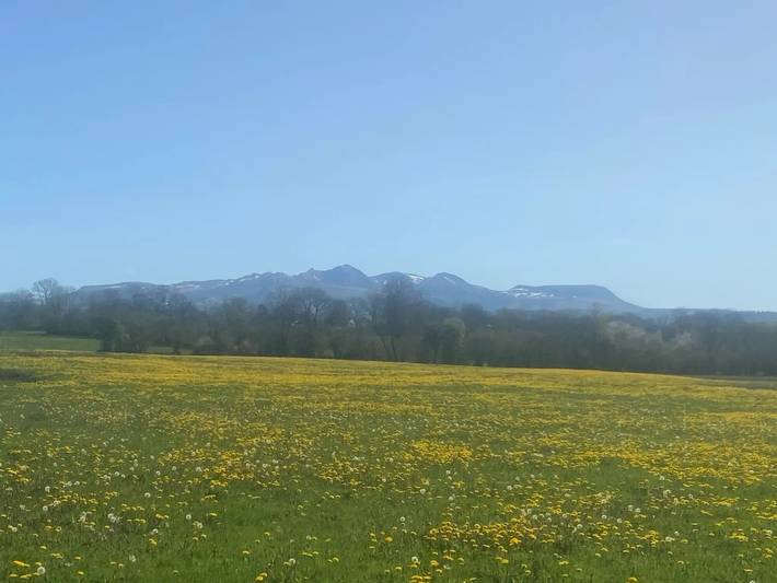 Chambre d’hôtes « Chambre Terra » avec vue sur la montagne in Bagnols, Parc naturel régional des Volcans d'Auvergne