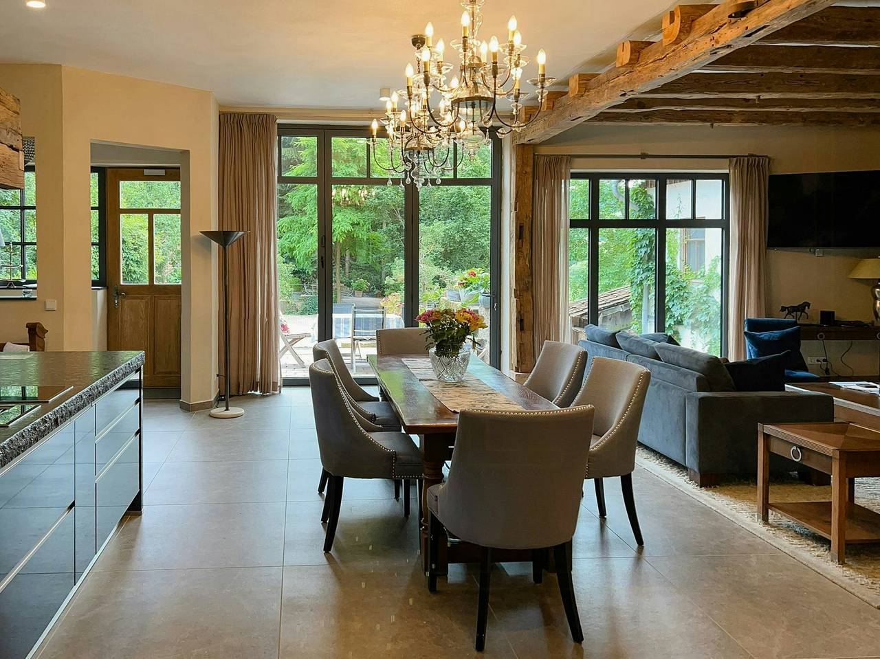 Ganze Wohnung, Landhauswohnung mit Kamin, Sauna & Flussblick in Gersfeld, Rhön-Hessen
