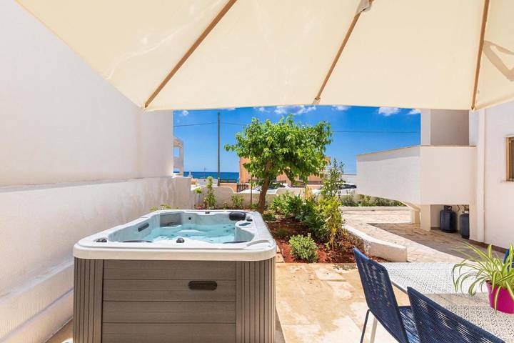 Appartement de vacances pour 4 personnes, avec balcon et jacuzzi