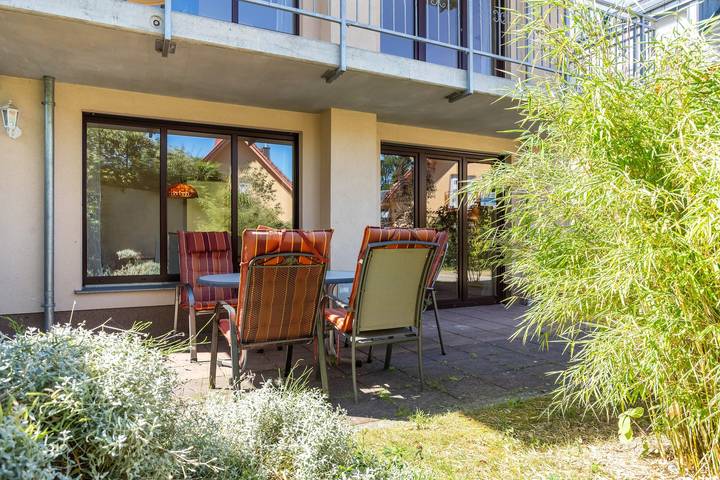 Ferienwohnung für 4 Personen, mit Balkon und Garten an der Müritz