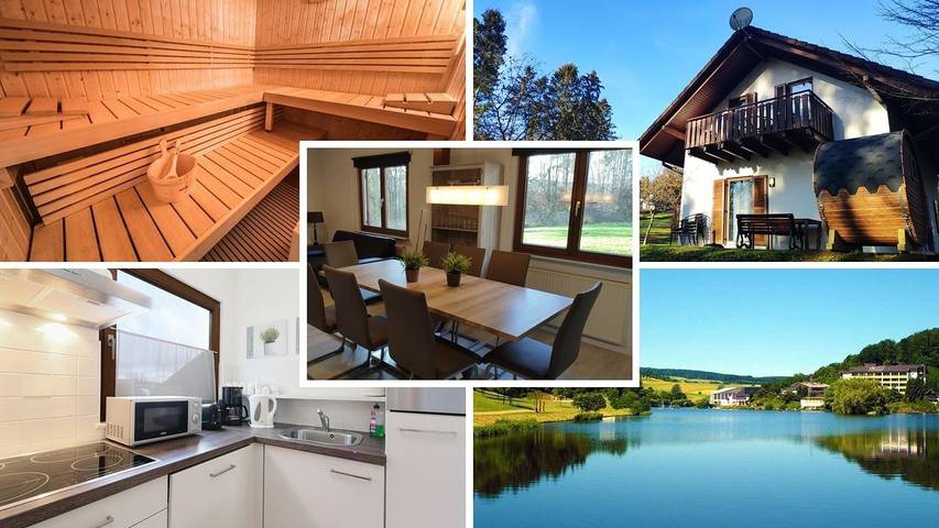 Ferienhaus für 7 Personen, mit Balkon und Sauna sowie Garten, kinderfreundlich in Kirchheim