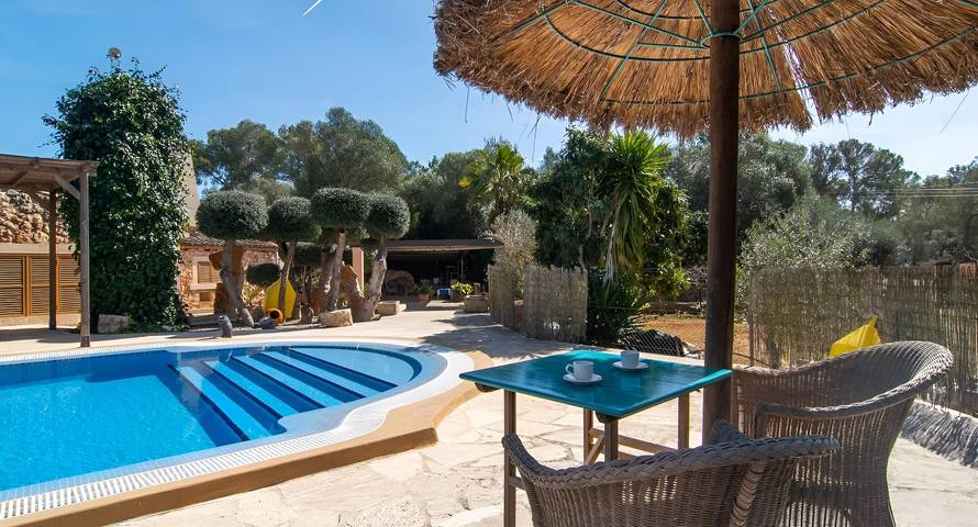 Fantastische Finca Sa Costa met zwembad, tuin, airco en Wi-Fi in Campos, Zuid-Mallorca