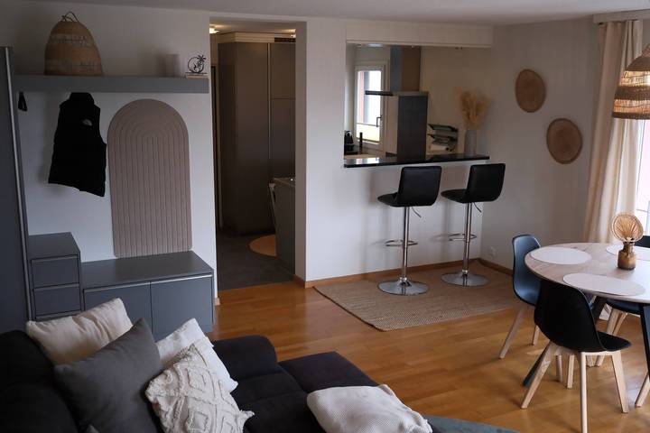 Ferienwohnung für 4 Personen, mit Balkon/Terrasse und Seeblick in Nidwalden
