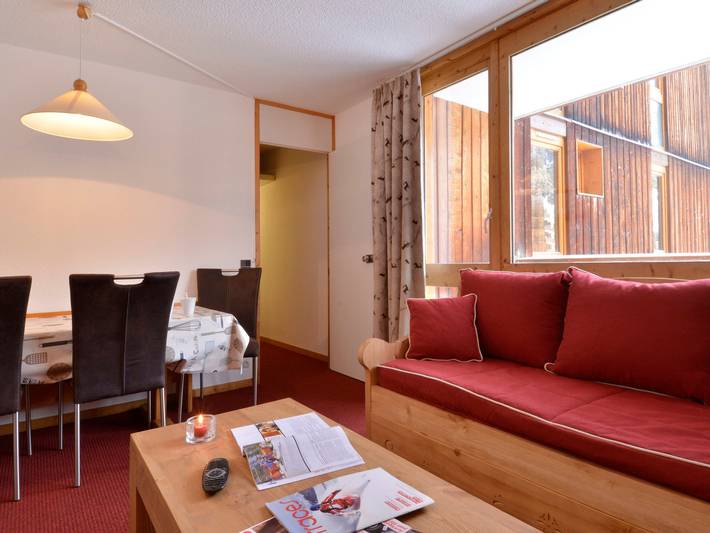 Gîte pour 5 personnes, avec piscine et balcon, animaux acceptés dans Plagne Bellecote - 3