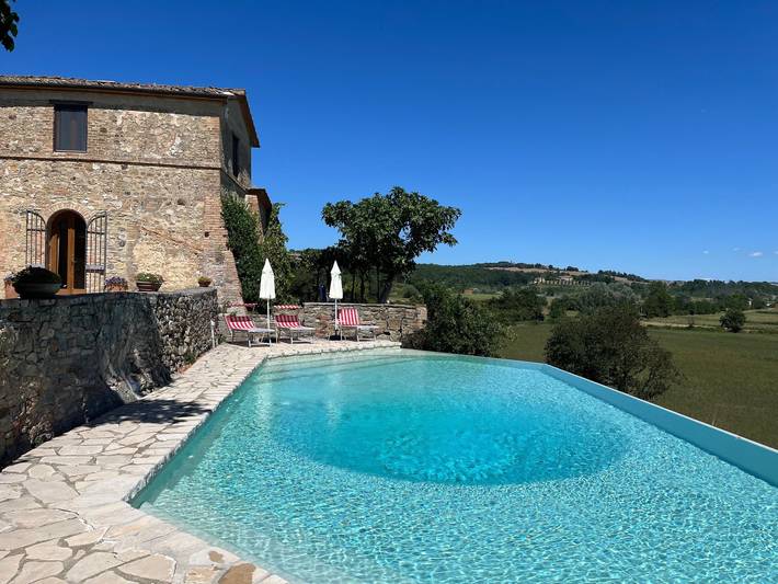 Gîte pour 6 personnes, avec jardin à Buonconvento