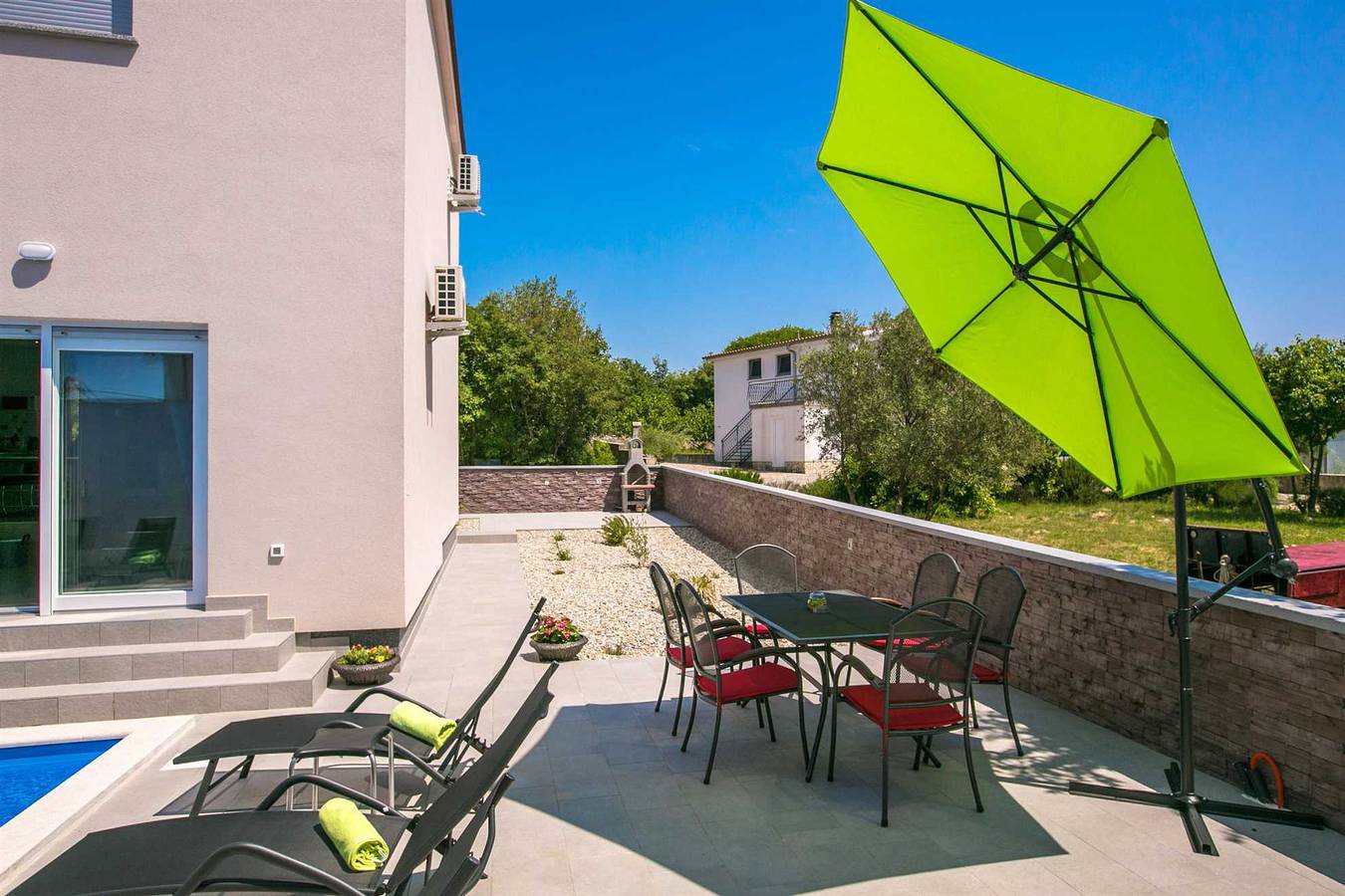 Ferienhaus Green mit Pool in Pinezici, Krk