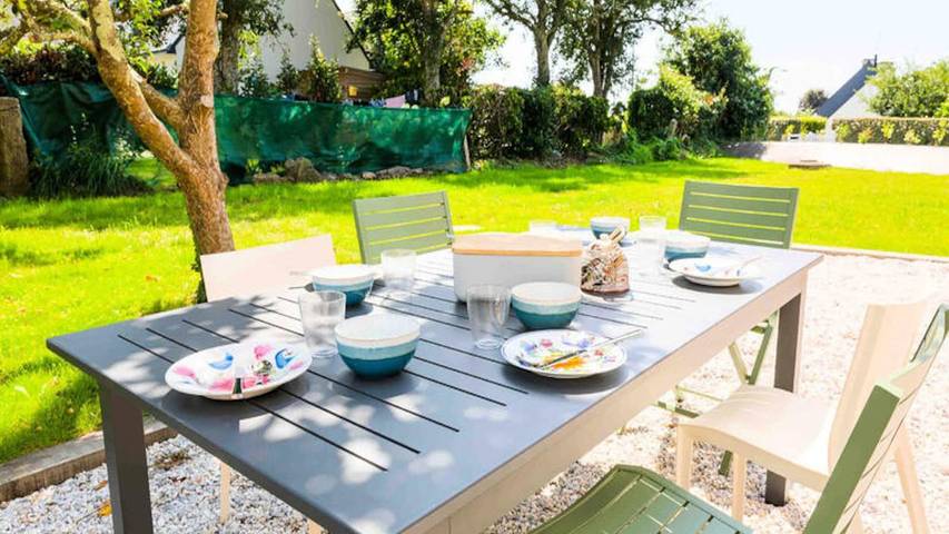 Appartement de vacances pour 9 personnes, avec jardin