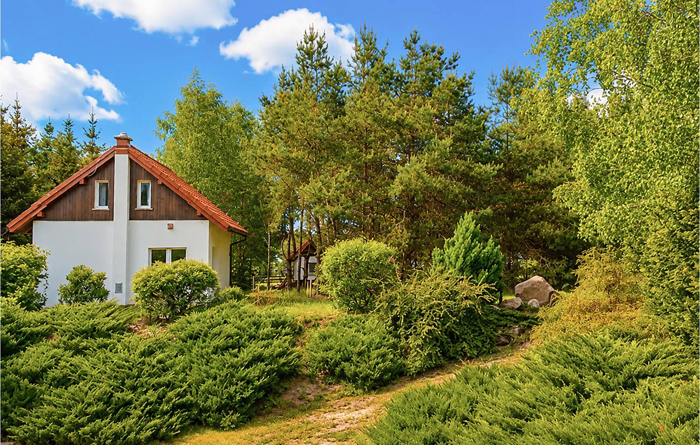 Ferienhaus für 5 Personen mit Garten in Seenplatte von Ilawa