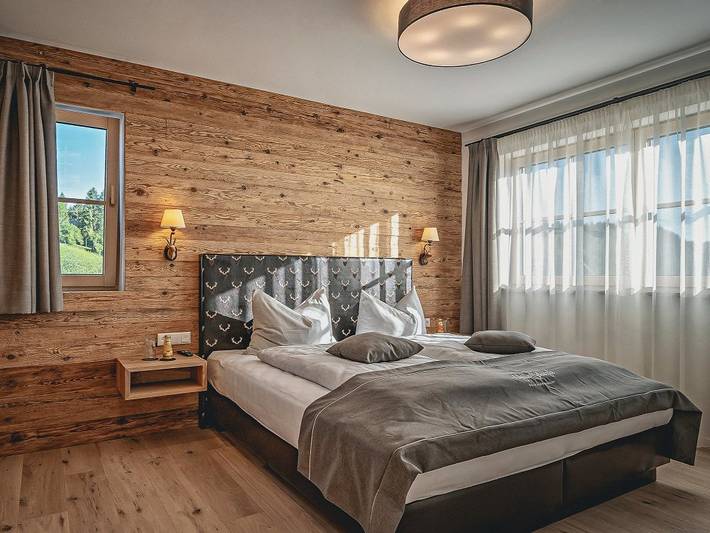 Ferienwohnung für 2 Personen, mit Balkon und Balkon/Terrasse sowie Terrasse und Garten im Allgäu