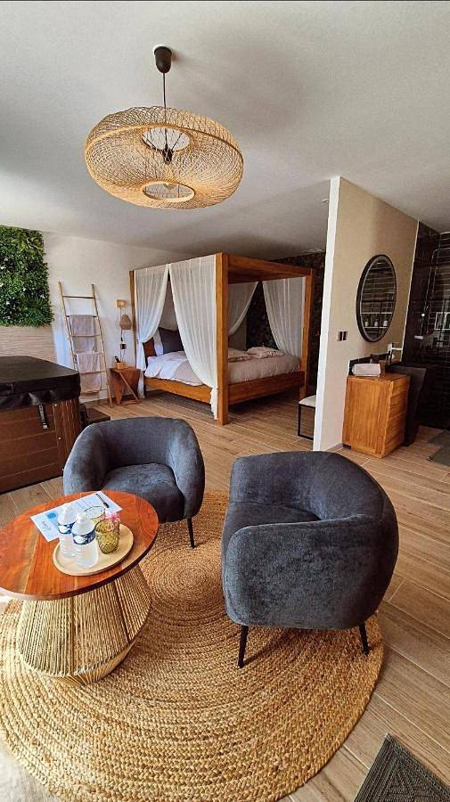 Le Cocoon - Jacuzzi, Sauna et Piscine privée in Carpentras, Parc naturel régional du Mont-Ventoux