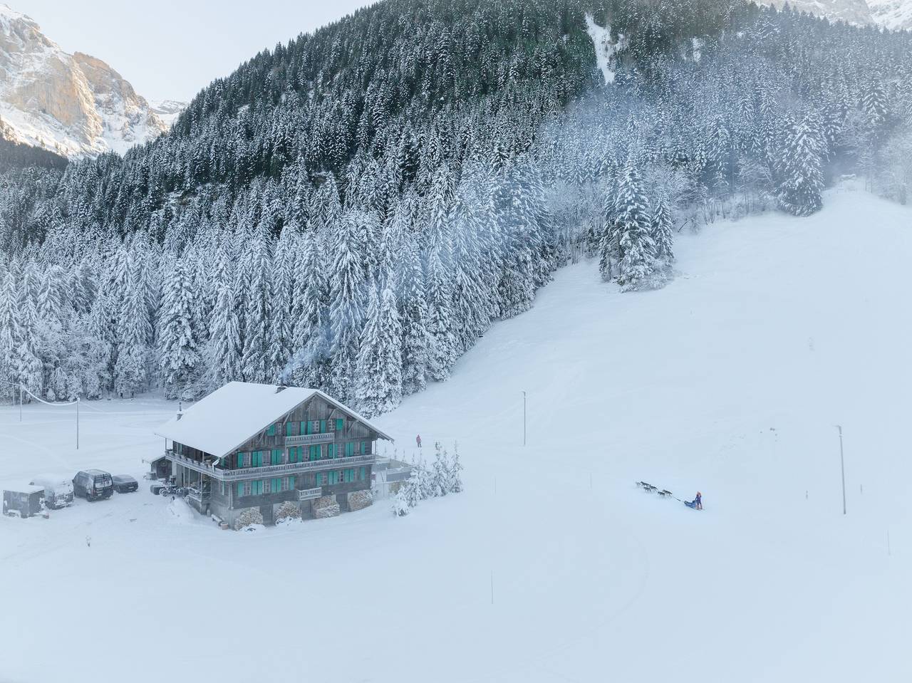 Gastenkamer voor 3 personen met terras in Champéry, Portes du Soleil