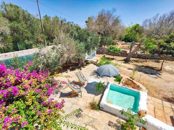 Gîte pour 2 personnes, avec jardin ainsi que piscine et terrasse à Tricase