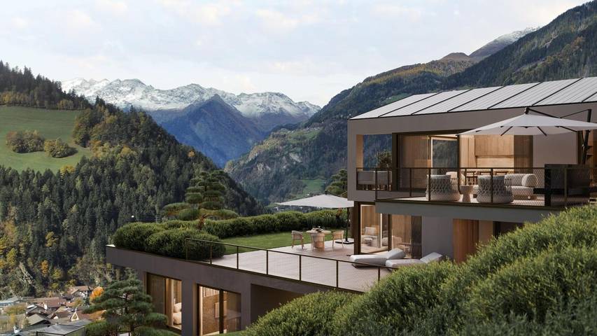 Ferienwohnung für 6 Personen, mit Whirlpool und Sauna sowie Balkon, mit Haustier im Meraner Land