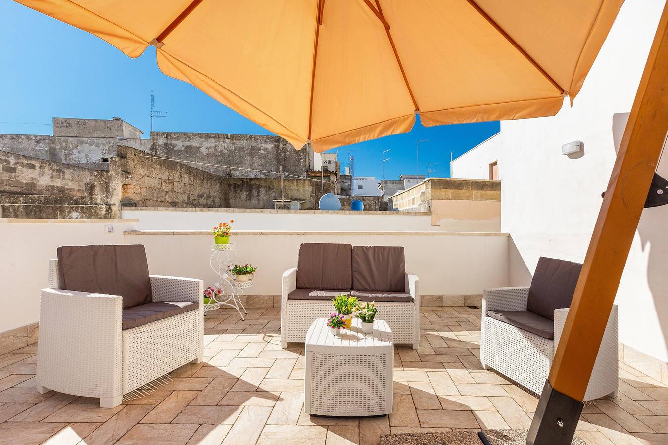 Appartement entier, Appartement de vacances pour 6 personnes avec balcon/terrasse in Maruggio, Golfe de Tarente