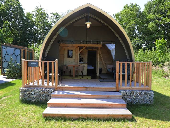 Camping für 2 Personen, mit Garten in Drenthe