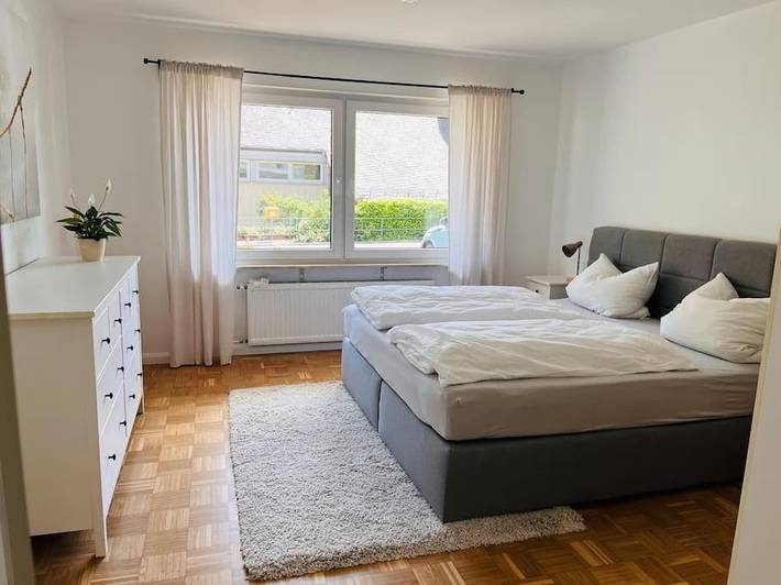 Ferienwohnung für 4 Personen, mit Garten und Ausblick